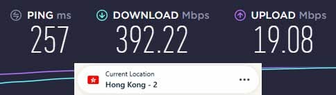 ExpressVPN Hong Kong Speedtest