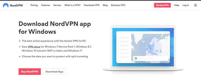 nordvpn download specific server config